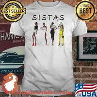Black SISTAS Queen Afro Women African American Pride Girls Shirt