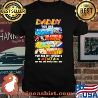 Daddy You Are As Smart As Kakashi As Strong As Itachi As Fast As Minato As Brave As Naruto You Are My Favorite Minja You Are The Worlds Best Dad Shirt