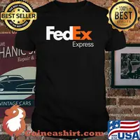 Fedex Express Logo White Orange Shirt