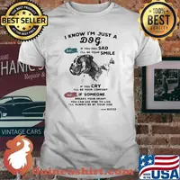 I Know I’m Just A Dog If You Feel Sad I’ll Be Your Smile If Someone Breaks Your Heart I’ll Always Be By Your Side Pitbull Shirt