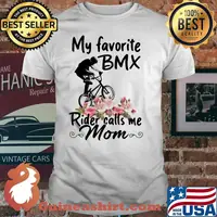 My Favorite Bmx Rider Calls Me Mom Flowers Shirt