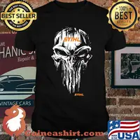 Punisher’s Skull Logo With Stihl Shirt