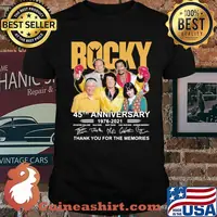 Rocky 45th Anniversary 1976 2021 Thank You For The Memories Shirt