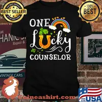 St Patrick’s Day One Lucky Kinder Garten Counselor Shamrock shirt