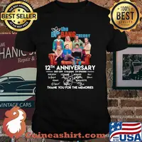The Big Bang Theory 12th Anniversary 2007 2019 Signatures Thank You For The Memories Shirt