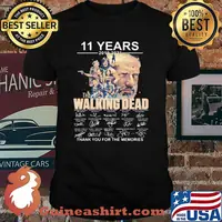 11 Years 2010 2021 The Walking Dead Thank You For The Memories Signature Shirt