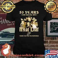 53 Years 1968 2021 Meat Loaf Thank You For The Memories Signature Shirt