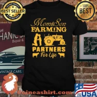 Mom and Son Farming Partners For Life Shirt