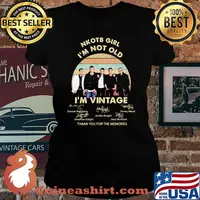 Nkotb Girl Im Not Old Im Vintage Thank You For The memories Signature Shirt Laides tee