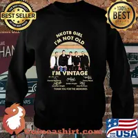 Nkotb Girl Im Not Old Im Vintage Thank You For The memories Signature Shirt Sweater