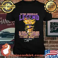 The Original legend 42 years 1978 2020 blach mamba kobe bryant signature shirt