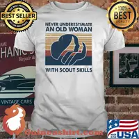 Never Underestimate An Old Woman With Scout Skill Girl Vintage shirt