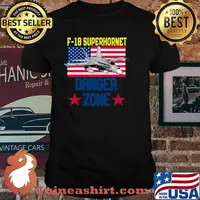 F 18 Superhonrnet Danger Zone pilot and aircraft flying airplanes american flag Stars shirt