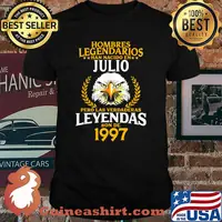 Hombres Legendarios Han Nacido En Pero 24 Años Las Verdaderas Leyendas son de Julio 1997 T-Shirt