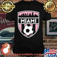 Miami Soccer Jersey Style Team Fan Flag T-Shirt