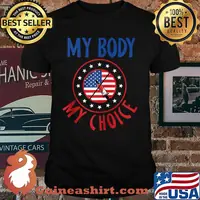 My Body My Choice Anti Vaccination No Forced Vaccines USA T-Shirt