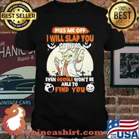 Piss me off i will slap you so hard even google wont be able to find you yoda moon halloween shirt