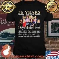 56 years 1965 2021 days of our lives thank you for the memories signatures shirt
