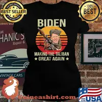 Biden Making The Taliban's Great Again Vintage Sunset T-Shirt Laides tee