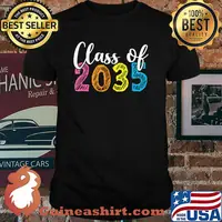 Class Of 2035 Grow With Me Pre-k Kindergarten Graduation T-Shirt