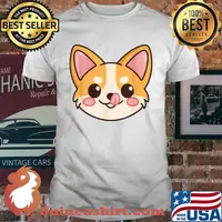 Cute Corgi Gift Kawaii Dog Lover Sweet Corgi Front T-Shirt
