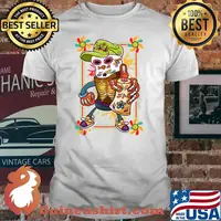 Day Of The Dead Sugar Skull Spray Paint Halloween T-Shirt