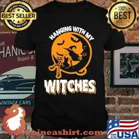 Hanging With My Witches Moon Halloween Shirt