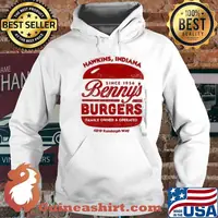 Hawkins Indiana since 1956 Benny's Burgers family owned and operated 4819 Randolph way s Hoodie
