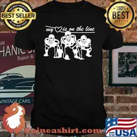 My Heart Is On The Line Football T-Shirt