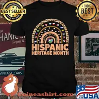 National Hispanic Heritage month Rainbow All Countries Flags T-Shirt