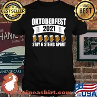 Oktoberfest 2021 6 Stein Apart Beer October T-Shirt