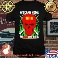 Red skull we came home and death came with us shirt