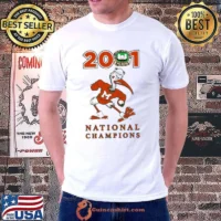 2001 Football National Champions Miami Hurricanes Dyme shirt