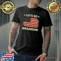 Let's Go Brandon American Flag Impeach Biden T-Shirt