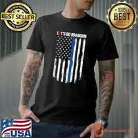 Let's Go Brandon Tee Conservative Anti Liberal US Flag T-Shirt