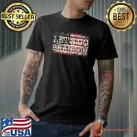 Let's Go Brandon US Flag Funny T-shirt