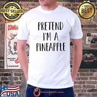 Premium pretend I'm A Pineapple Funny Easy Lazy Halloween Costume T-Shirt