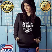 Will Ice Skating For Tacos Funny T-Shirt