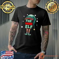 Awesome the Gamer Elf Christmas Pajama - Gamer Matching Family Group T-Shirt