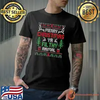 Funny funny Alone At Home Movies Merry Christmas You Filty T-Shirt