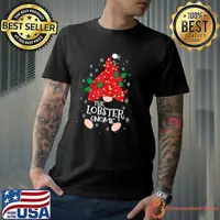 Funny Lobster Gnome Costume Family Matching Funny Christmas Pajama T Shirt