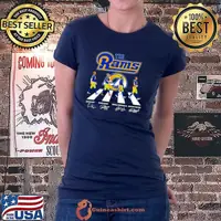 Funny Los Angeles Rams The Rams Players Abbey Road signatures Ladiestee
