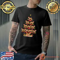 Nice cougar Animal Xmas Tree Lighting Cougar Christmas Tree T Shirt
