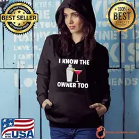Nice I know the owner too Bartending Bartender T-shirt