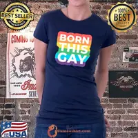 Official born This Gay Pride Month Rainbow Flag LGBT T-shirt