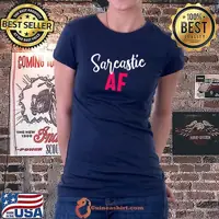 Official sweary AF Funny Swear Word Sarcastic T-Shirt