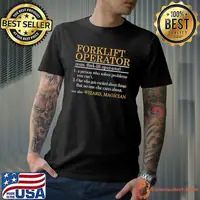 Top forklift Driver Operator Costume Certified Accessories Funny T-Shirt