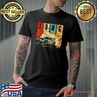1986 Birthday Vintage Drift Car Retro Drifting Racecar T-Shirt