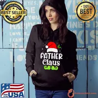 Awesome FATHER CLAUS Xmas Elf Pajama Christmas Matching Family Funny T-Shirt