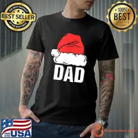 Dad Santa Christmas Family Matching Pajamas Papa Father T-Shirt